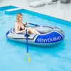 1 Person Inflatable Fishing Boat Kayak Canoe Rowing Air Boat Diving Boat Inflatable fishing boat Excluding the oars