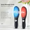 3 I 1 Electric Wireless Infrared Massage Comb Hair Growth 3 Läges Vibration Massage Scalp Brush Anti Hair Loss Hair Care 240418