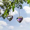 Dekoracje ogrodowe 3D wiatr grzycie kryształowy ornament katedralny wiszący w zawieszek Suncatcher Rainbow Prism Windbell Yard Decor ogrodowy Dzwonek wiatrowy