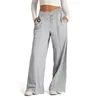 Women's Pants Women Straight Leg Sweatpants Wide With Elastic Drawstring Waist Pockets Comfortable Lounge For Spring