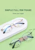 Lunettes de soleil Frames Verres de temple délicates beta titanium Spring Eyewear Anti Blue Light Spectacles Full Rim Eyeglass TR90 OPTICAL