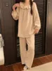 Sleep abbigliamento femminile primaverile set di pigiami da donna dolce semplice sciolta comoda homewear di moda coreana adorabili studenti chic chic ragazza