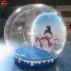 4m dia (13.2ft) with blower Free Air Ship Outdoor Activities Lighting Transparent Inflatable Snow Globe Christmas Bubble Room for Sale