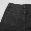Женские джинсы с высокой талией Flare Ladies Средние брюки растягивают стройные длинные ретро 90 -х годов винтажная одежда