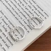 Band Rings Xiyanike Asymmetric Bead Pearl Elastic Rope Ring for Women and Girls Luxury Korean Fashion New Jewelry Gift Party Q240427
