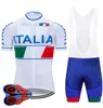 Team Italia Pro Radfahren Jersey 9d Gel Set Männer Weiß Radfahren tragen Fahrradkleidung tragen Fahrradkleidung MTB Uniform Kleidung3965062