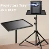 Microphones 1pcs Projectors Tray For Projector Monitors For Equipment Tripod Tray Smartphone Camera Laptop Projector Holder Microphone Brack