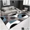 Tappeti tappeti geometrici nordici per soggiorno moderno decorazione di lusso divano tavolo di ampia area tappeto bagno alfombra para cocina tapis dhquk