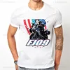 T-shirt maschile T-shirt stampato in moto Short Slve Cotton T Case per R1200GS R1250 GS Adventure Tshirt Overlander Ride Travel Tops T240425