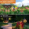 Decorazioni da giardino annaffiatura solare con lanterna metallica Can Light a cascata solare esterna leggera Decorazione da giardino appesa a sospensione di arte fatica decorativa