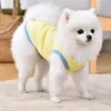 Cute Cartoon Pet Dog Clothes Summer Thin Mesh Cat Vest Teddy Pomeranian Puppy Breathable Cool Clothing Costume 240423