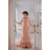 Prom Vintage Dress Ball Victorian Gown Bustle Skirt Peach Pink Long Special Ocn Dresses The Gilded Age Dress Formal Evening Gowns Royal Gothic Vestidos es s