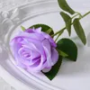 Dekorativa blommor 1 huvud Silk Rose Fake Flower Artificial Wedding Valentine's Day Home Table Hall Buquets