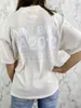 Sweet Little Pink Letter Print T-shirts Ladies Summer Fashion Corth Sleeve Tees Simple Chic Graphic T-Shirt Topps Femme 240425