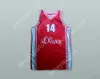 Custom Nay Name Mens Youth/Kinder Dirk Nowitzki 14 S.Oliver Wurzburg Red Basketball Trikot Top S-6xl