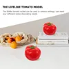 Fleurs décoratives 6 PCS Imitation de tomates rouge Modèles pour tout-petits simulation Légumes Fruits Faux Faux