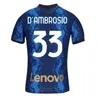 Inter Jerseys Vidal Barella Milan Lautaro Eriksen Alexis 22 23 Uniformes de camisa de fútbol de fútbol Men Kits Kit 4th Z 4.28