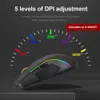 REDRAGON LOOLF G105 RGB USB WIRED GAMING MOUS 8000 DPI 8 Knappar Möss programmerbar ergonomisk för dator bärbar dator PC Gamer 240419