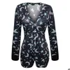 Kvinnors sömnkläder y onesies adts långärmad vneck onesie kvinnor jumpsuit lenceria erotica mujer nattkläder underkläder pajama romper564859 ota4f