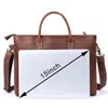 Briefzüge Vintage echte Leder -Aktentasche für Männer 16 "Laptop -Taschen Crazy Horse Messenger Handtasche Cowide Ideengeschenk für Männer