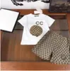 Fashion New Summer Clothing Sets Designer Brand LOGO Cotton Short Sleeves Clothes Suits Tops Pants Baby Toddler Boy Clothing Kids Children Girl Outfits 01