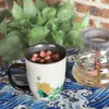 Tassen Neue Temperaturfarbe Wechselnde Keramikbecher Chinesische Blumenkaffeetasse Kreatives Wasser Cup Festival Tasse Geschenk J240428