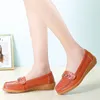 Casual Shoes Comemore Leather Ladies Breathable Flats Shoe Women's Loafer Slip-on Moccasins Plus Size 41 42 Summer Women Loafers