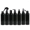 Förvaringsflaskor 200 ml svart klar plastflaska för schampo duschgel lotion parfym spraypump flytande förseglad behållare
