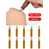 Lagringsflaskor 10st 5/10 ml Tom Amber Roll på Glass Pulse Essential Oil Roller Ball Makeup Tools Refillable Liquid Container