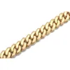 Hip Hop -sieraden 8 mm Moissanite VVS Diamond Cuban Link Chain armband