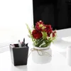 Dekoratif çiçekler yapay bonsai çiçek masası sahte bitkiler küçük sahte hayat benzeri saksı yeşillik