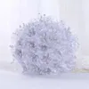 Wedding Flowers Ribbon Pearl Bridal Bouquet Artificial For Bridesmaid Marriage Holder Accessories