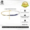 Orsa Gioielli 14K Gold Lapis Lazuli Natural Pearls Cavalche per donne Fashion Summer Silver 925 Gioielli alla caviglia Gioielli SA56 240412