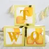 Party Decoration Transparent Birthday Balloon Box With Letters Globos Wedding Backdrop Supplies For Kid Babyshower Decor