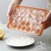 Tools 33 Ice Boll Hockey PP Mold Frozen Whiskey Ball Popsicle Ice Cube Tray Box Lollipop Making Gifts Kitchen Tools Accessories