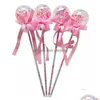 Bastoncini luminosi a led bastoncini luminosi a led 1pc colorf luminosi stelle di cuore lampeggiante farfalla ragazze principessa fata bacchette da festa del cosplay oggetti di scena dhoyk