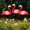 Solar Flamingo LED LED Outdoor Courtyard Lampa Garden Wodoodporna ścieżka stolika wystrój Patio Ground Lantern 240411