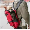 Hiking Pet Dog Travel Backpack Outdoor Ventilation Breathable Bicycle Motorcycle Outdoor Sport Mesh Bag Drop 240412