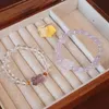 Fleurs de lotus jumelles vintage 8 mm Bracelets en croi de cristal blanc d'améthyste naturel pour femmes cadeaux de bijoux femelles ybr1138 240424
