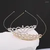 Clips de cheveux Femmes Sweet Wind Princess Tiara Birthday Party Crown for Performance Decorative