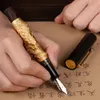 Hongdian N24 Fountain Pen EF / F Nib Dragon Year Limited Stéréoscopic Scarving Writing Gift Pen 240417