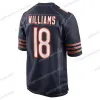 13 Caleb Williams Jersey 15 Rom Odunze Walter Payton Cole Kmet Khalil Herbert DJ Moore Eddie Jackson Brian Urlacher Tyson Bagent Mike Ditka Butkus Fußballtrikots