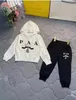 baby hoodies Kid sets kids sweater child two piece set hooded letter fasion girls boys clothe long Sleeve pant tops brand children sports Casual Comfortable warm