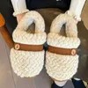 Casual schoenen 2024 Winter warme katoenen vrouwen laarzen fluweel buitenkant met mode dikke hiel hiel gewikkeld voor