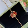 Designer Van Clover Armband Luxury Armband Silver Rose Gold Ladybug Lucky Spring Women Men Four Leaf Clover Charm Armband smycken Access