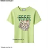 23New Childrens T-shirt Trend Cartoon Tiger Pattern Brand Luxury Bambini Abbigliamento Fresco Ragazzi Brassa Girl CHD2310194 Esskids