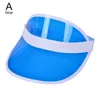 Boinas 1pcs anti-UV Summer Sun Hat PVC Transparente Baseball Cap Plástico Mulheres Menino Casual Esporte Chapéus Top Crianças Crianças Caps