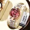 POEDAGAR Luxe horloge voor vrouw hoogwaardige diamant dames kwarts waterdichte datum roestvrij staal vrouwen horloges Relojbox 240417