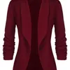 Damespakken 2024 Spring herfst mode blazer jas Vrouwen passen Europees werk ol dun een lange mouw mujer bovenkleding 11