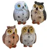 Gardendecoraties 1 st 1 Landschap Owl Doll Resin Fairy Home Garden Diy Decor Micro -ornamenten Decoratie